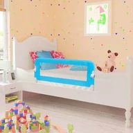 Zabezpieczenia dla dzieci - VidaXL Barierki do łóżeczka dziecięcego, 2 szt., niebieskie, 102x42 cm 276087         VidaXL - miniaturka - grafika 1