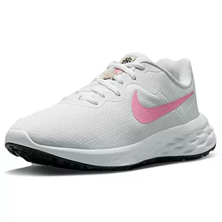 Trampki damskie - Nike Revolution 6 Next Nature, Trampki damskie, White Pink Spell Fossil Stone Black, 38 EU - grafika 1