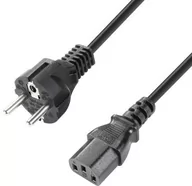 Akcesoria do nagłośnienia - Adam Hall Cables adam hall 8101 KA 0050 wtyczki CEE 7/7  C13 0, 5 m - miniaturka - grafika 1