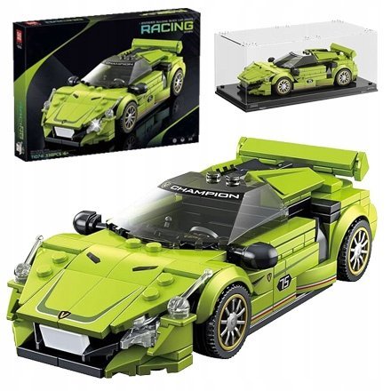 KLOCKI SAMOCHÓD AUTO WYŚCIGOWE sportowe POJAZD ZESTAW KLOCKÓW 323