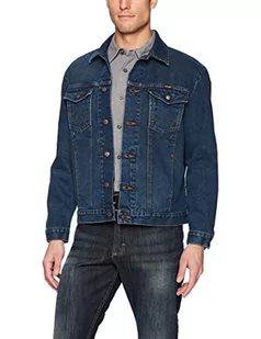 Wrangler Męska kurtka dżinsowa w stylu westernowym, odzież wierzchnia, ciemnoniebieska, XXL, granatowy, XXL - Kurtki męskie - miniaturka - grafika 1
