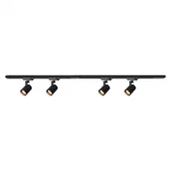 Lampy sufitowe - MILAGRO ML0684 Zestaw Volf Track Czarny 4xGU10 1,5m - miniaturka - grafika 1