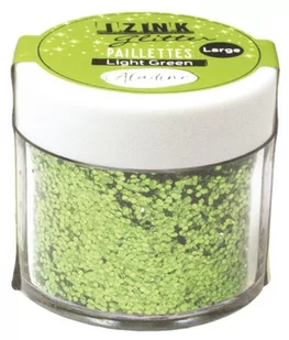Aladine Holograficzny brokat gruby, limonkowy, 30 ml - Scrapbooking - miniaturka - grafika 1