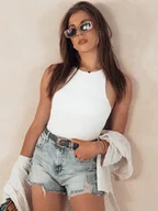 Spodenki damskie - Spodenki damskie jeansowe URBAN COOL niebieskie Dstreet SY0360-L - miniaturka - grafika 1