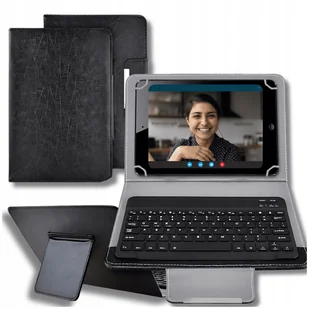 Etui z klawiatura bluetooth dla tabletów 10 10.1 9,7 uniwersalne pokrowiec - Etui do tabletów - miniaturka - grafika 1