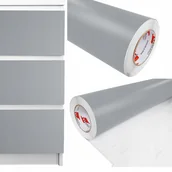 Okleiny - Okleina Samoprzylepna Szara Mat Folia 100cm x 3m - miniaturka - grafika 1