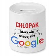 Skarbonki - Skarbonka Dla Chłopaka na Imieniny Prezent z Nadrukiem ze Zdjęciem - miniaturka - grafika 1