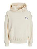 Bluzy męskie - Jack & Jones Bluza w kolorze kremowym - miniaturka - grafika 1