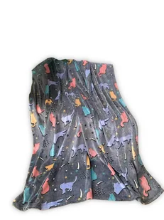 Koc świecący w ciemności 150x200 fluorescencyjny kolorowe koty grafitowy - Koce Koc świecący w ciemności 150x200 fluorescencyjny kolorowe koty grafitowy - Koce - miniaturka - grafika 1