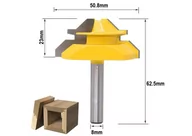 Frezy - Frez do łączeń drewna 45 stopni 51mm chwyt 8mm połączenia i wpusty - miniaturka - grafika 1