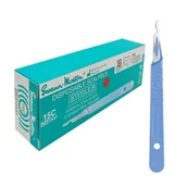 Meble i wyposażenie gabinetów medycznych - Skalpel chirurgiczny 15C sterylny 10szt stal nierdzewna Swann-Morton - miniaturka - grafika 1