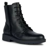 Kozaki damskie - Oficerki Geox D Spherica Ec1 D36QRA 04322 C9999 Black - miniaturka - grafika 1