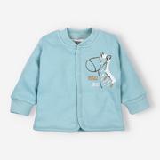 Kombinezony dla dzieci - Bluza niemowlęca GIRAFFE z bawełny organicznej dla dziewczynki-92 - miniaturka - grafika 1