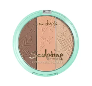 Lovely Lovely Sculpting 3 Zestaw do Konturowania Twarzy LOV-0531 - Bronzery i konturowanie twarzy - miniaturka - grafika 1
