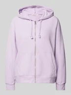 Bluzy damskie - Bluza rozpinana z kapturem - miniaturka - grafika 1