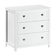 Komody dla dzieci - Biała komoda dziecięca 90x89x57 cm Amori – Vipack - miniaturka - grafika 1