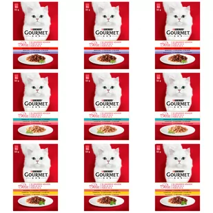 Purina Gourmet mon Petit Pokarm dla kotów MIX SMAKÓW 72x50g 55315-uniw - Mokra karma dla kotów - miniaturka - grafika 1