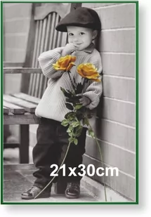 Rama aluminiowa do plakatu 21x30cm, zielona / ARTVIC - Ramki na zdjęcia - miniaturka - grafika 1
