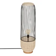 Lampy stojące - Lampa podłogowa boho Anea, rattan i metal, wys. 95 cm - miniaturka - grafika 1