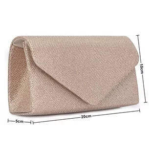 TOREBKA wizytowa KOPERTÓWKA ELEGANCKA mała WIECZOROWA - Torebki damskie - miniaturka - grafika 1