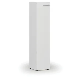 Szafa biurowa wąska PRIMO WHITE, 1781 x 400 x 420 mm, biały - Szafy biurowe - miniaturka - grafika 1