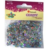 Pasmanteria - TITANUM Cekiny TITANUM 7mm 10g - perł. Białe 304588 - miniaturka - grafika 1