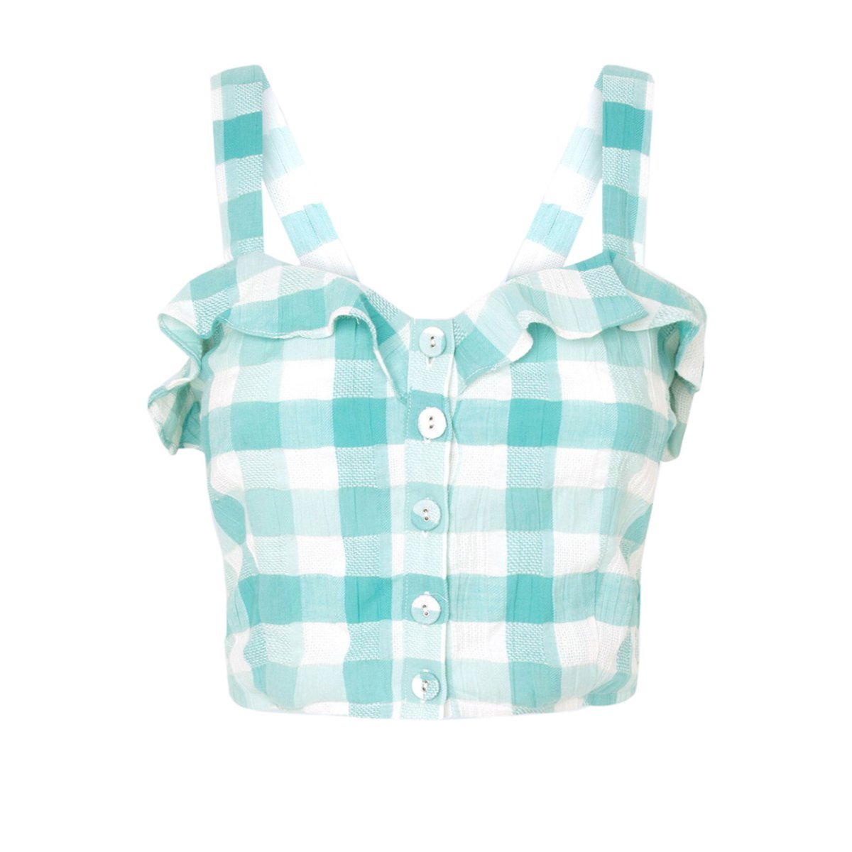 Koszulka Pepe Jeans Valentina damski top w kratkę krótki-M