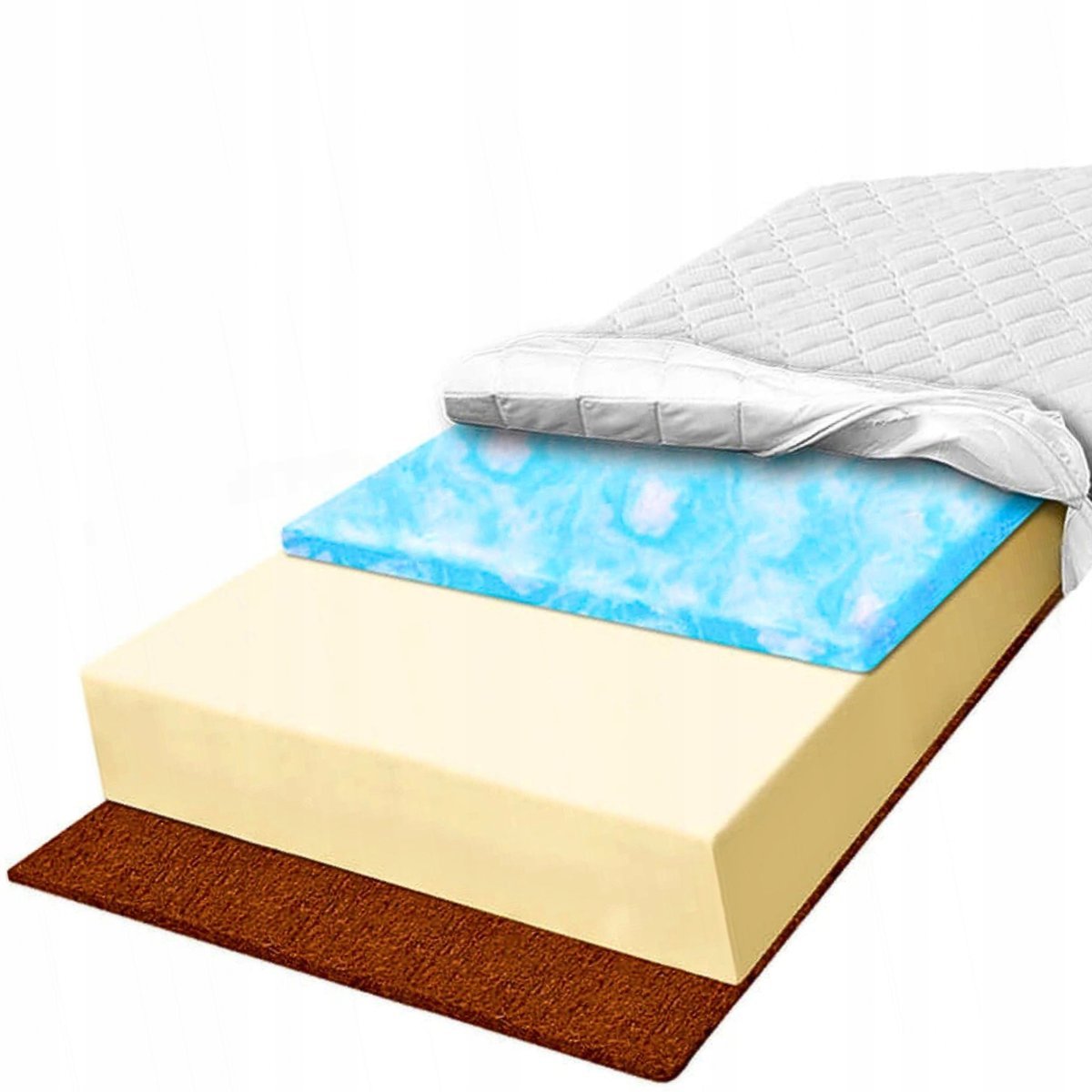 Materac H1 H3 dziecięcy 80x190 kokosowy otulający 9cm usztywniony pianka