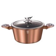 Garnki - Berlinger Haus Garnek z pokrywką Rosegold Metallic Line 4,8 l - miniaturka - grafika 1