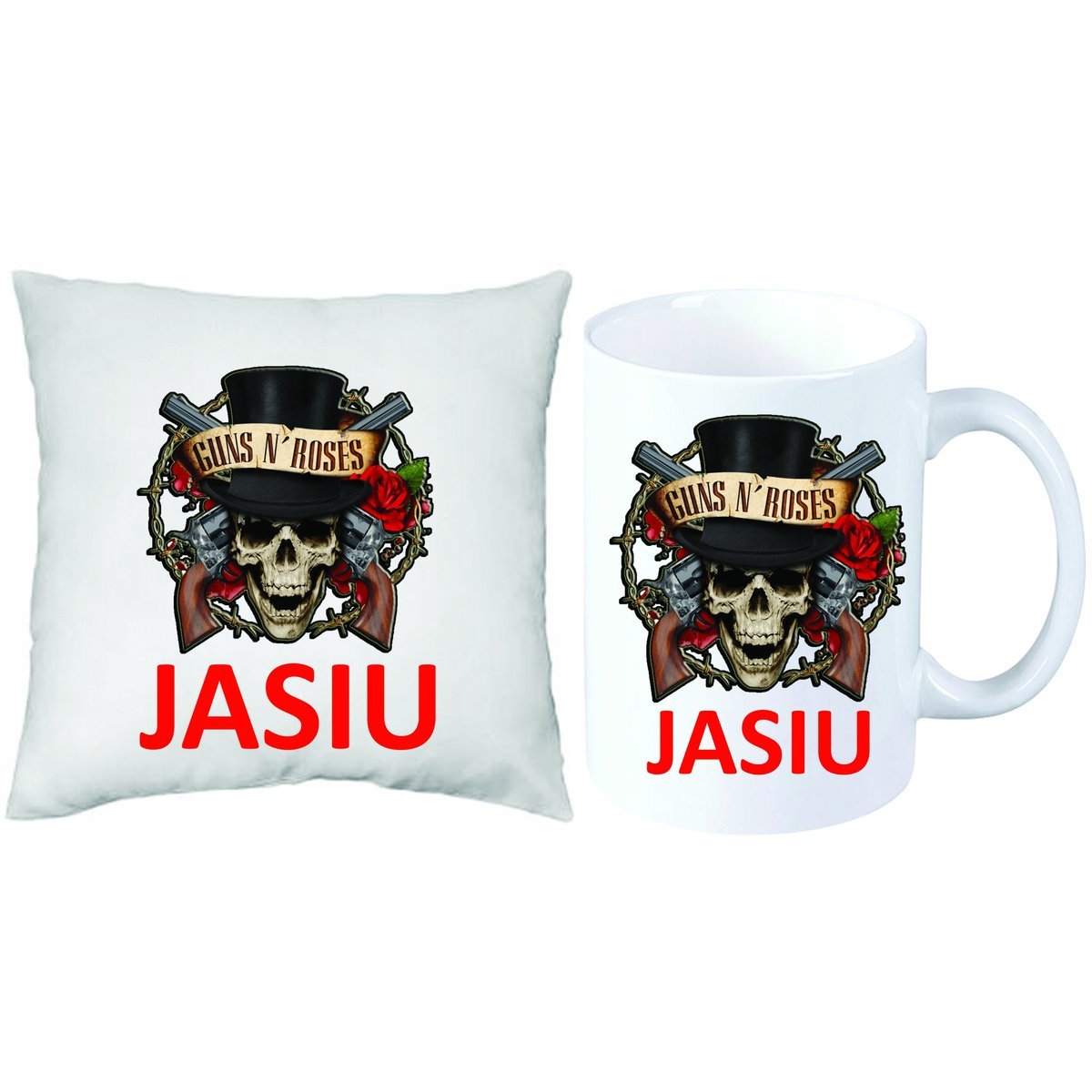 Guns N' Roses ZESTAW PREZENT PODUSZKA + KUBEK+IMIĘ