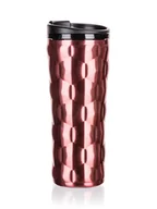 Kubki termiczne - Banquet Kubek podróżny dwuścienny OASE 450 ml, różowy - miniaturka - grafika 1