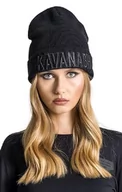Czapki damskie - Gianni Kavanagh Damska czarna czapka typu beanie z logo Kavanagh, unikalna, Czarny, Rozmiar uniwersalny - miniaturka - grafika 1
