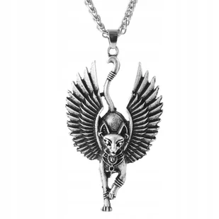 Naszyjnik Bastet Amulet Staroegipski Ra Słońce 132 - Naszyjniki - miniaturka - grafika 1