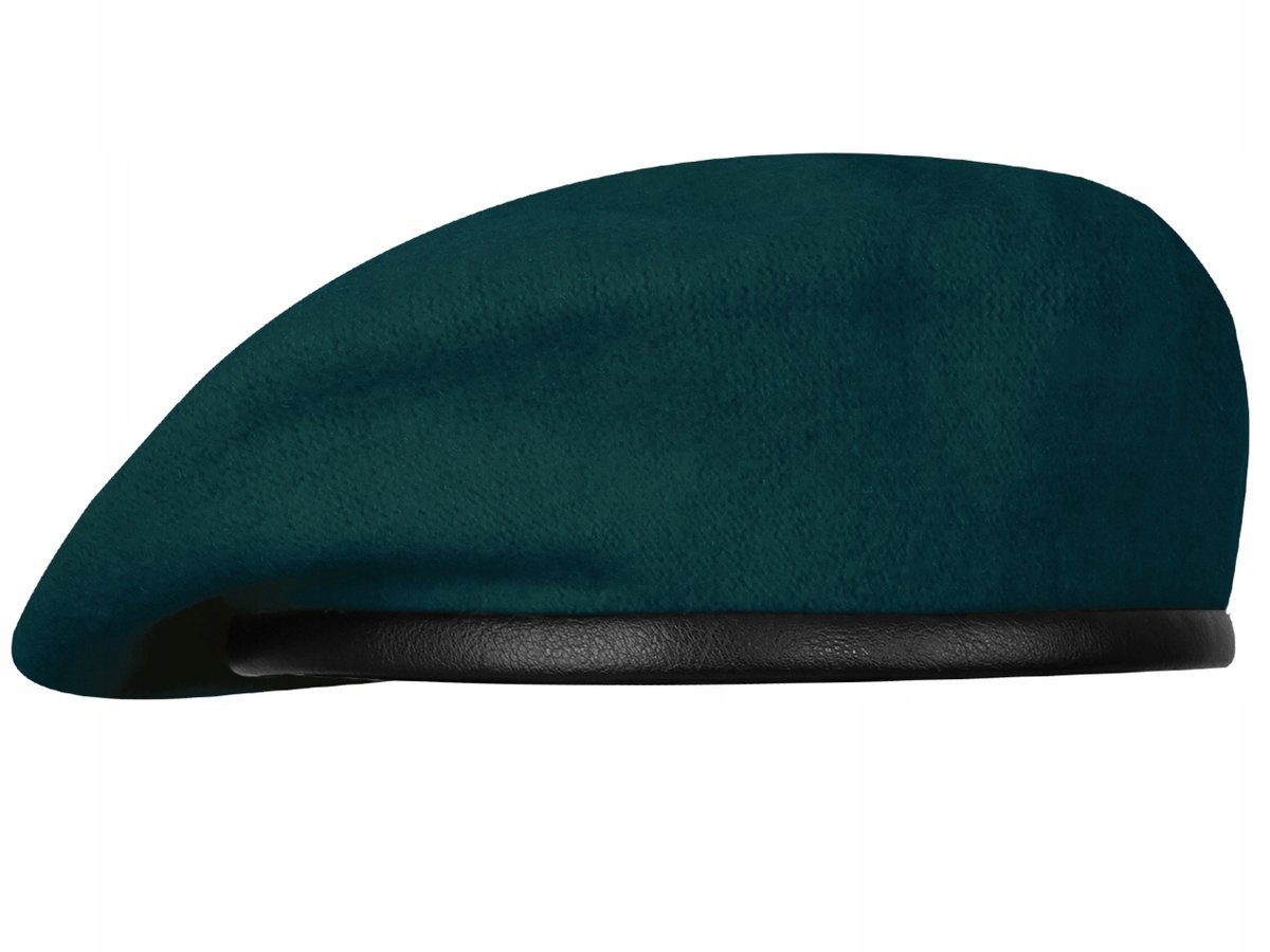 Beret Wojskowy Bez Oznaczeń Wojska Polskiego WP Polski Wełniany Zielony 57