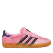 Sneakersy damskie - Sneakersy adidas Gazelle Indoor IE7002 Różowy - miniaturka - grafika 1