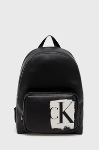 Calvin Klein Jeans plecak damski kolor czarny duży z nadrukiem - Plecaki - miniaturka - grafika 1