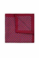 Krawaty i muchy męskie - Poszetka Bordowa Wzór Geometryczny - miniaturka - grafika 1