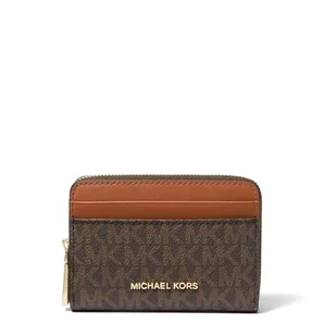Michael Kors SM ZA Coin Card Case, torebka damska, Brn/Acorn - Portfele - miniaturka - grafika 1