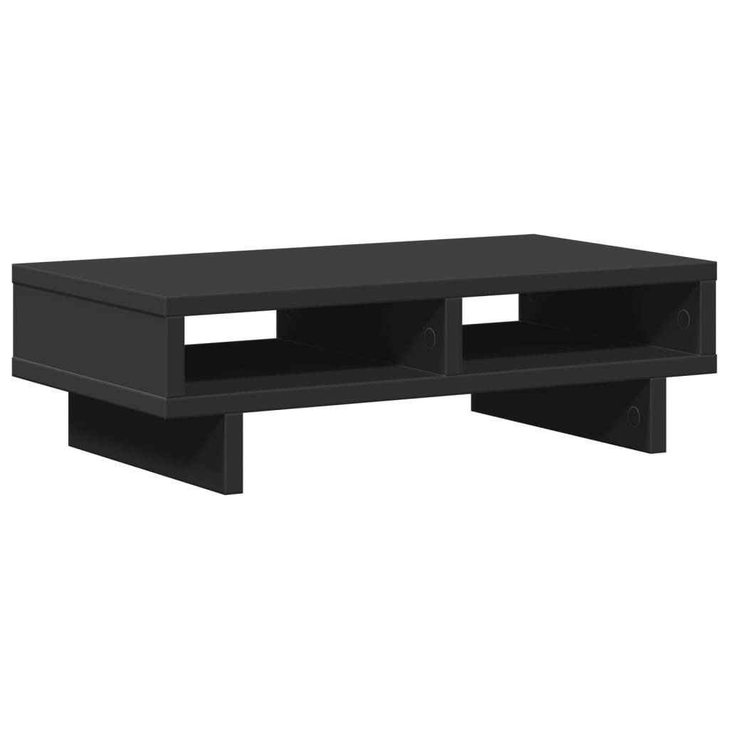 vidaXL Podstawa pod monitor czarna 50x27x15 cm materiał drewnopochodny