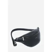 Torebki damskie - Torebka Saszetka Damska Czarna Nerka LUIGISANTO - miniaturka - grafika 1