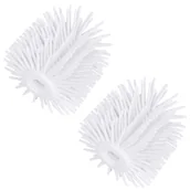 Akcesoria do wc - Zestaw końcówek zamiennych do szczotki WC - silikon białe 2 szt - Yoka - miniaturka - grafika 1