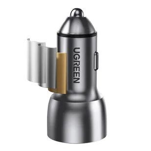 Ugreen ładowarka samochodowa 2x USB Typ C Quick Charge 3.0 PD 3.0 36 W FCP AFC 3 A szary (CD213 70594) - Ładowarki samochodowe - miniaturka - grafika 3