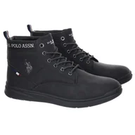 Botki męskie - Trzewiki męskie U.S. POLO ASSN. YGOR007-BLK 41 - miniaturka - grafika 1