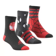 Skarpetki damskie - Skarpety Wysokie Dziecięce adidas HZ2915 black/grey six/grey six - miniaturka - grafika 1