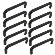 Meble modułowe i akcesoria - 10 x Uchwyt meblowy czarny 96 mm uchwyt do szafki szuflady do mebli - miniaturka - grafika 1