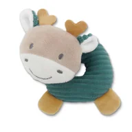 Gryzaki dla dzieci - GRZECHOTKA SENSORYCZNA DLA NIEMOWLĄT GRYZAK ZABAWKA LORELLI JELONE - miniaturka - grafika 1