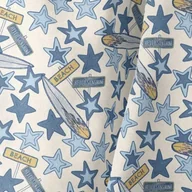 Prześcieradła dla dzieci - LA MILLOU PRZEŚCIERADŁO GOOD NIGHT 60 x 120 cm - COLOUR STARS - miniaturka - grafika 1