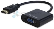 Kable - NoName Kabel Redukcja HDMI M-VGA 15 F 0 czarna No Name - miniaturka - grafika 1