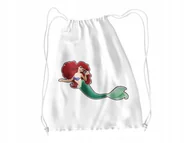 Torby szkolne - WOREK DO SZKOŁY WF/BUTY MAŁA SYRENKA + IMIĘ - miniaturka - grafika 1