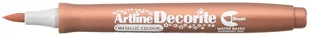 TOMA Artline Decorite Brush, marker permanentny metaliczny, brązowy - Przybory szkolne - miniaturka - grafika 1